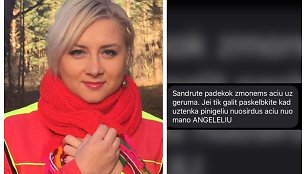 Sandra Žutautienė perdavė gaisro metu Telšiuose vaikų netekusios mamos padėką