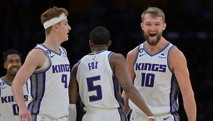 „Kings“ ir Domantas Sabonis laimėjo 5 sykį iš eilės