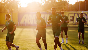 Vilniaus „Žalgirio“ futbolininkų treniruotė