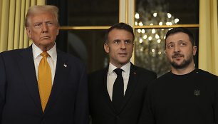 Donaldas Trumpas, Emmanuelis Macronas ir Volodymyras Zelenskis