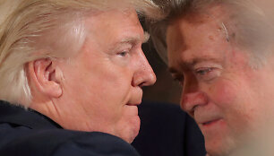 S.Bannonas ir D.Trumpas