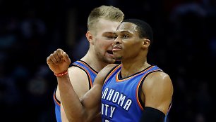 Domantas Sabonis ir Russellas Westbrookas