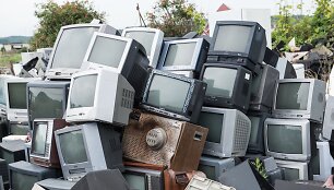 Radioaktyvūs televizoriai sąvartyne
