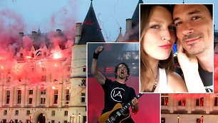 Grupės „Gojira“ pasirodymas olimpinių žaidynių atidaryme Paryžiuje, Joe Duplantier, Vilma Duplantier