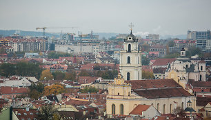 Vilniaus panorama nuo Trijų kryžių kalno