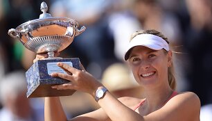 Marija &Scaron;arapova trečią kartą karjeroje tapo Romos turnyro čempione