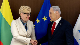 Ingrida Šimonytė susitiko su Benjaminu Netanyahu