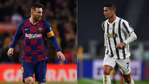 Lionelis Messi ir Cristiano Ronaldo