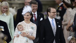 &Scaron;vedijos princesė Victoria ir princas Danielis su sūnumi Oscaru
