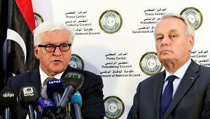 Frankas-Walteris Steinmeieris ir Jeanas-Marcas Ayrault Libijoje