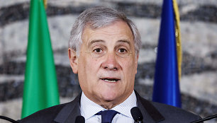 Italijos užsienio reikalų ministras Antonio Tajani