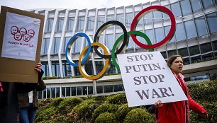 Protestas prieš rusus olimpinėse žaidynėse