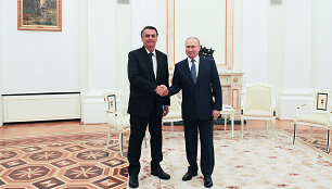 Jairas Bolsonaro ir Vladimiras Putinas