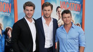 Broliai Liamas Hemsworthas, Chrisas Hemsworthas ir Luke'as Hemsworthas