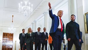 Donaldas Trumpas, Volodymyras Zelenskis, Giorgia Meloni, Alexanderas Stubbas, Emmanuelis Macronas