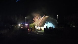 Namo gaisras Purnu&scaron;kių kaime
