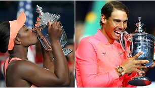 Sloane Stephens ir Rafaelis Nadalis
