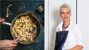 Nida Degutienė ir jos ruo&scaron;tas patiekalas