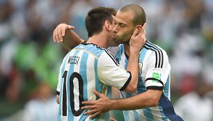 Lionelis Messi ir Javieras Mascherano