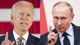 Joe Bidenas ir Vladimiras Putinas