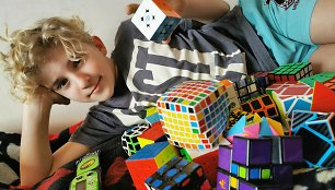 Beno talentas – Rubiko kubo dėliojimas