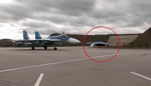 Per &bdquo;Zapad&ldquo; pratybas naudotas naikintuvo muliažas
