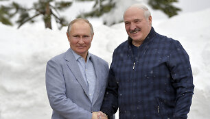 Vladimiras Putinas ir Aliaksandras Luka&scaron;enka