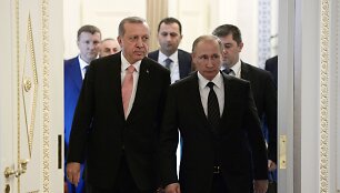 Vladimiro Putino ir Recepo Tayyipo Erdogano susitikimas