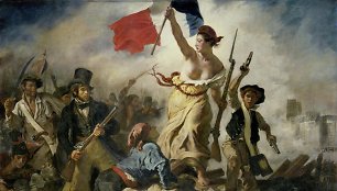 Eugène'o Delacroixo darbas „Laisvė barikadose“