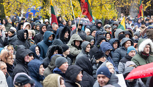 Protestas del NT mokesčio prie seimo