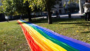 BNS nuotr. LGBT vėliava