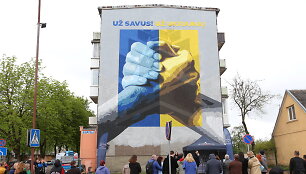 Ukrainą remiantis pie&scaron;inys &Scaron;iauliuose &bdquo;Už Savus! Už Ukrainą!&ldquo;