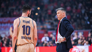 Nikola Kaliničius ir &Scaron;arūnas Jasikevičius