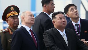 Vladimiras Putinas ir Kim Jong Unas