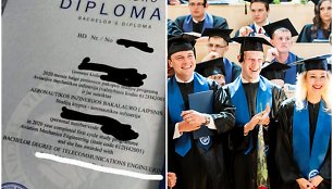 VGTU išduotas diplomas