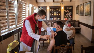 Serbijoje skiepijama nuo koronaviruso
