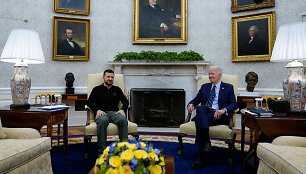 Volodymyras Zelenskis ir Joe Bidenas