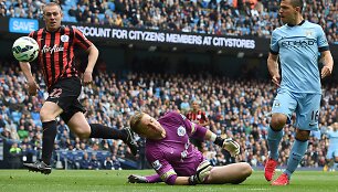 Robertui Greenui apsaugoti vartų nuo Sergio Aguero nepavyko