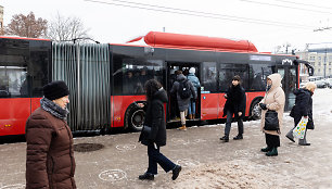 Vilniaus viešasis transportas streiko metu