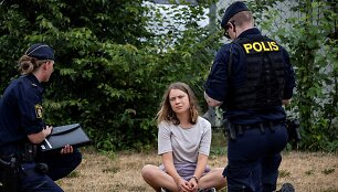 &Scaron;vedijos klimato aktyvistė Greta Thunberg
