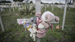 Po abortų likusių embrionų kapinės Romoje