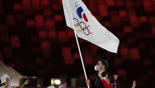 Rusijos sportininkai atidarymo ceremonijoje