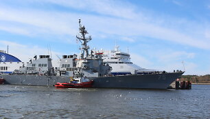 Klaipėdoje vie&scaron;i JAV karinis laivas &bdquo;USS Donald Cook&ldquo;