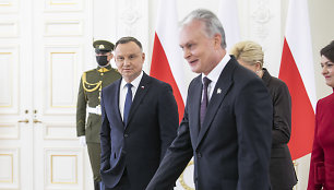 Prezidentas Gitanas Nausėda susitinka su Lenkijos prezidentu Andrzejumi Duda