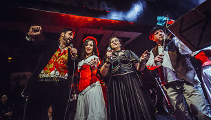 &bdquo;Rakija Klezmer Orkestar&ldquo; albumo pristatymo akimirka
