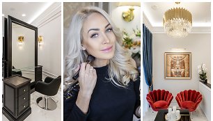 Oksana Pikul-Jasaitienė atidarė savo grožio saloną: jam taupė beveik pusę gyvenimo