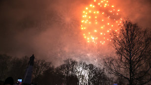 Naujųjų metų sutikimas Katedros aikštėje