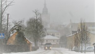 Žiema sugrįžo į &scaron;iaurinę Lietuvą 
