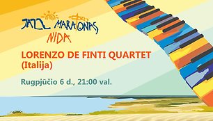 15min pristato – Nida Jazz Maratonas: Lorenzo De Finti Quartet (Italija)