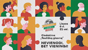 Tautiška Giesmė aplink pasaulį 2021: NEVIENODI, BET VIENINGI!
